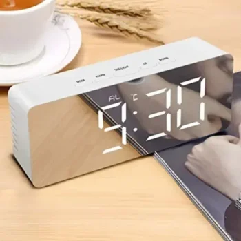 Digital Table Alarm Clock for Students Home Office Corporate with Automatic Sensor Date and Temperature
