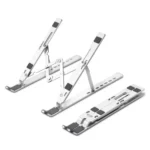 Adjustable Aluminum Laptop Stand - Portable Ergonomic Foldable Laptop Holder